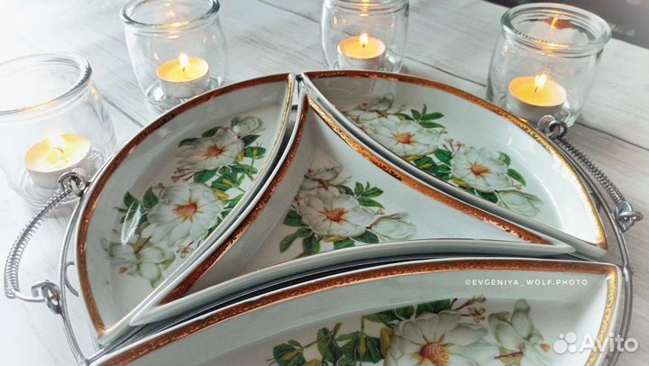 Менажницы на металлической подставке