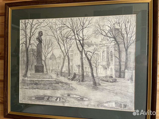 Картина Зуева Т.А. «Улица Максима Горького»,1983.г