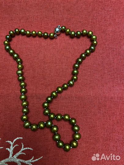 Бусы из натурального жемчуга новые