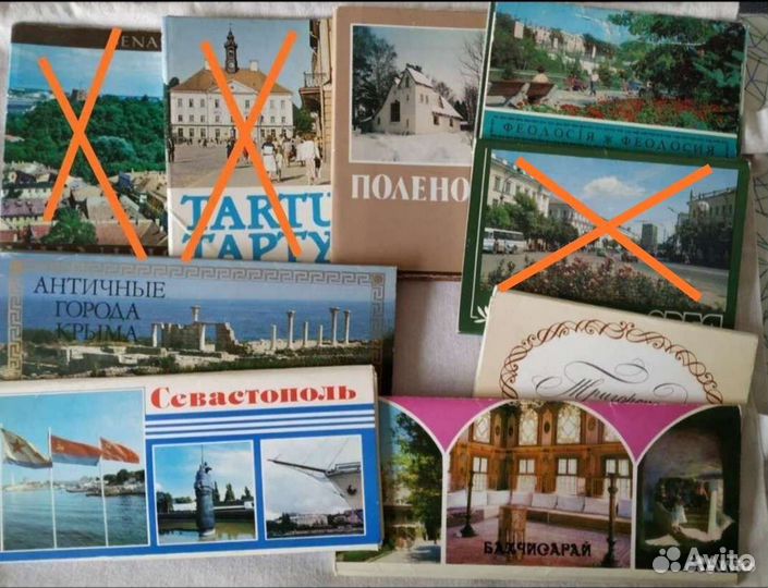 Советские открытки 80гг. Города и памятные места