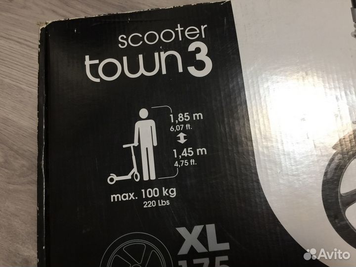 Самокат Decathlon Oxelo Town 3 черный