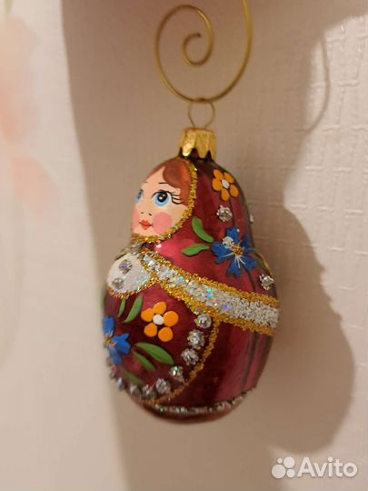 Елочные игрушки стекло польша