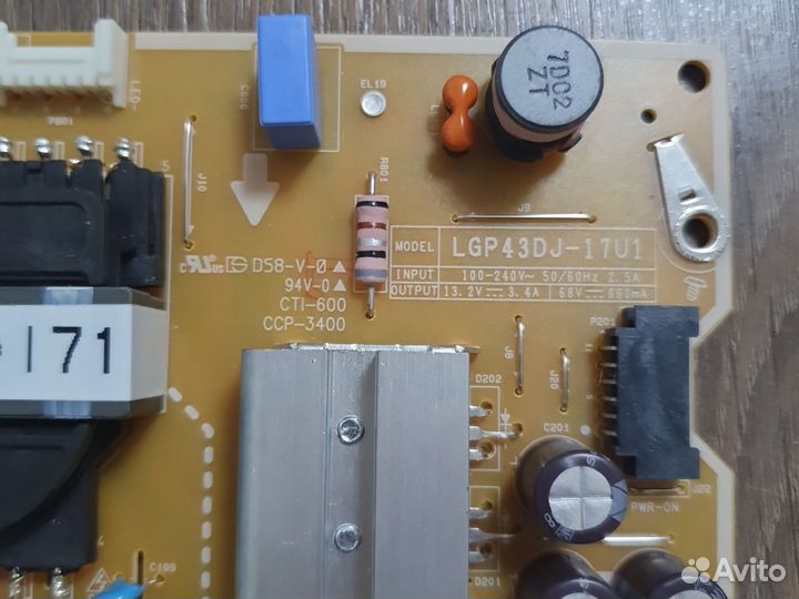 Блок питания LGP43DJ-17U1 EAX67209001(1.5)