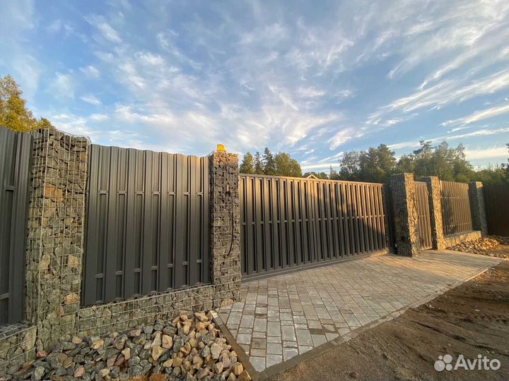 Короб металлический / Габионы / Цоколь50х50