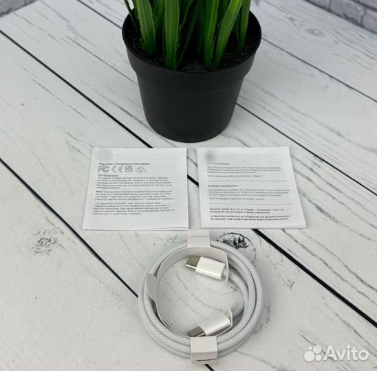 Зарядка iPhone 20w комплект (блок+кабель Type-c)