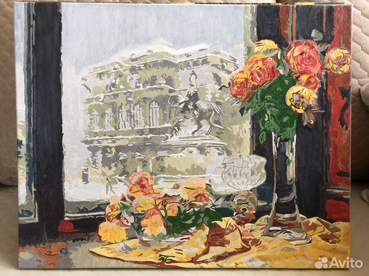 Картина по номерам готовая/нарисованная