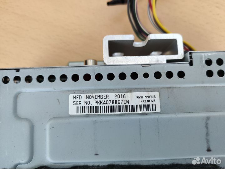 Магнитола пионер mvh-190ub