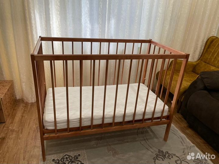 Детская кроватка «Фея» с матрасом 120х60
