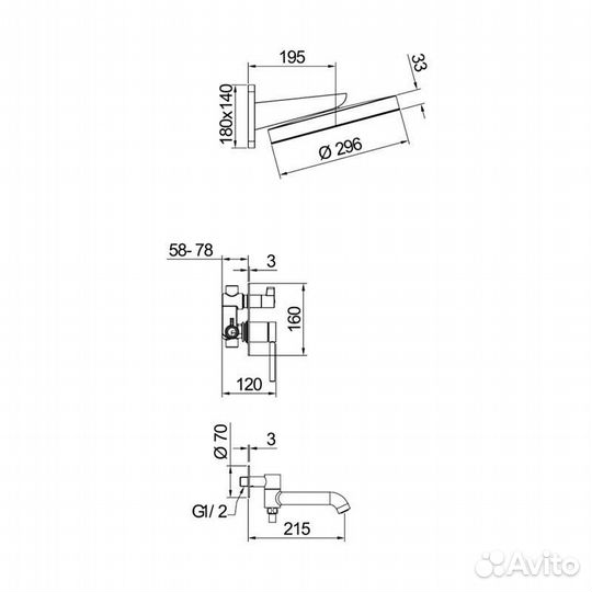 Душевой комплект Gappo G7106-3