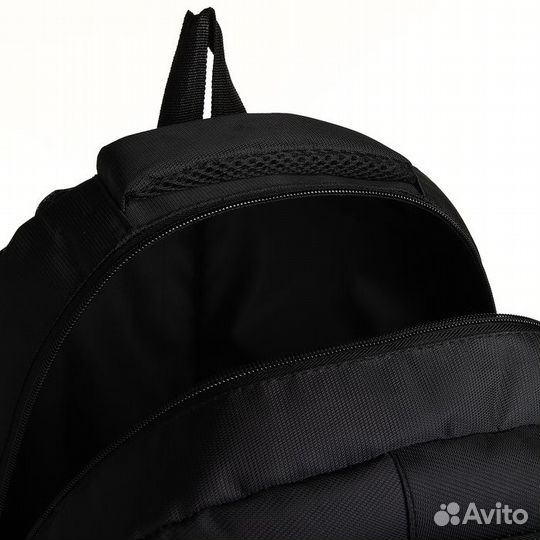 Рюкзак молодёжный на молнии, 4 кармана, цвет чёрны