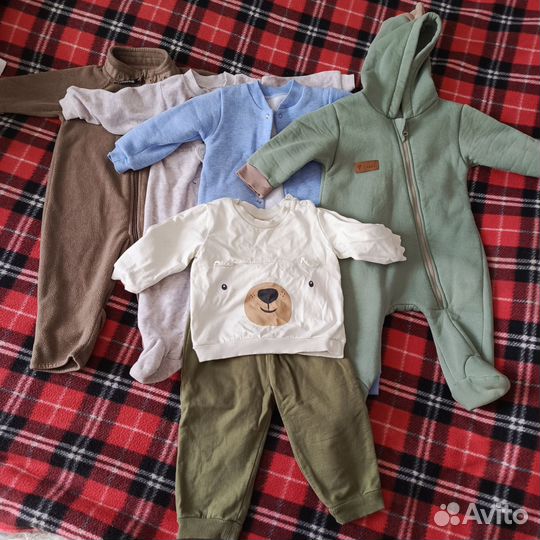 Детские вещи пакетом на мальчика 6-18 месяцев