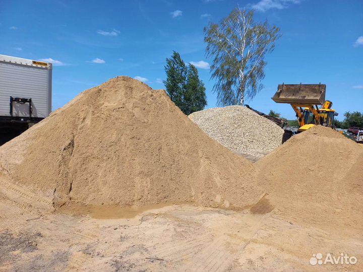 Песок речной щебень доставка