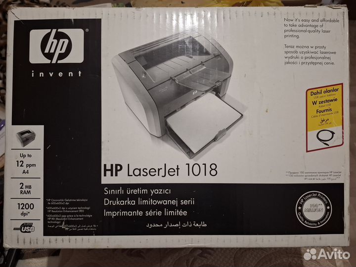 Принтер лазерный hp laserjet 1018