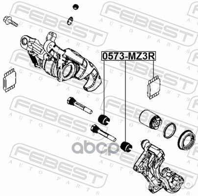 Пыльник направляющей задн суппорта mazda 3 (BM