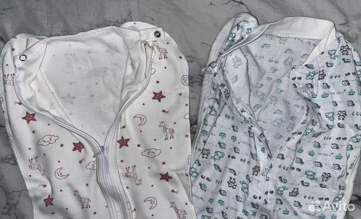 Пеленка-кокон 2 шт для новорожденных