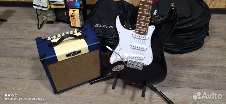 Леворукая электрогитара с комбиком (новые)