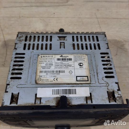 Магнитола Renault Duster 2013