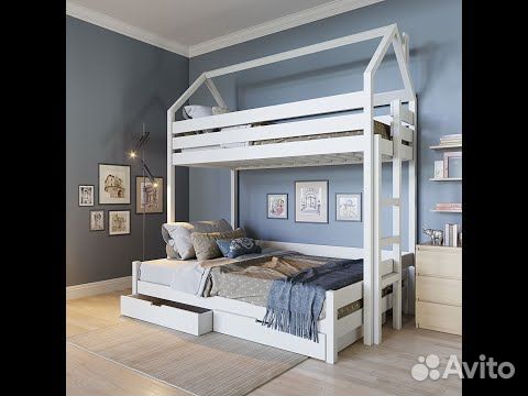 Двухъярусная кровать своими руками do-it-yourself bunk bed - YouTube