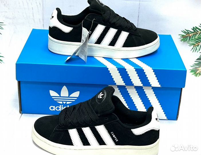 Кроссовки Adidas Campus 00s Black Люкс