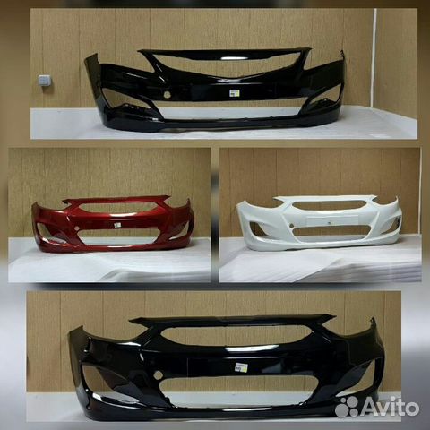 Бампер в цвет Hyundai Solaris