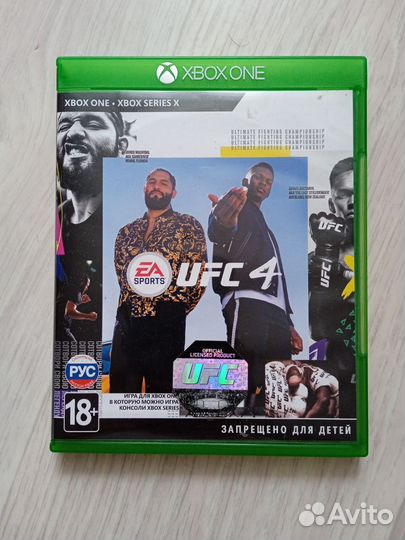 Ufc 4 xbox one диск
