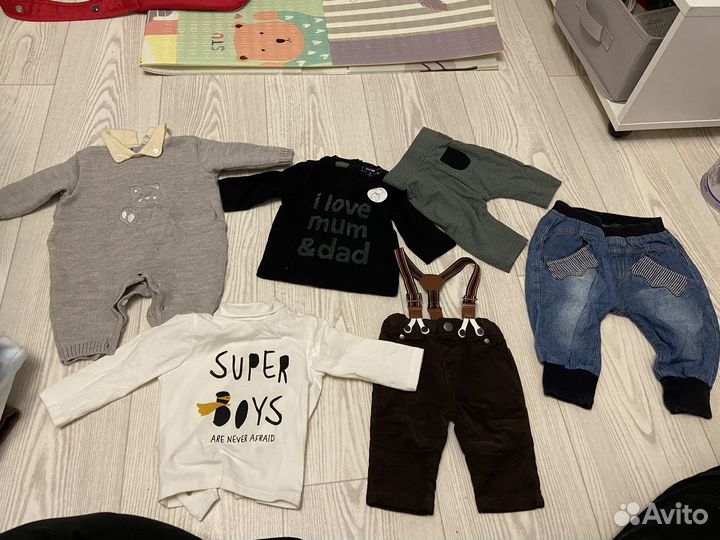 Вещи пакетом на мальчика 0-4 месяца