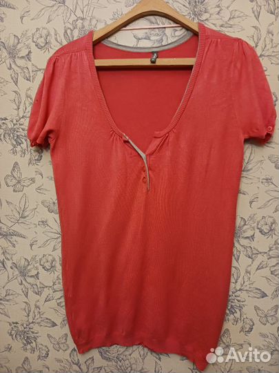 Футболка naf naf франция трикотаж 48р