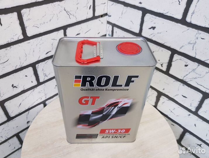 Моторное масло синтетика rolf GT SAE 5W30 4L