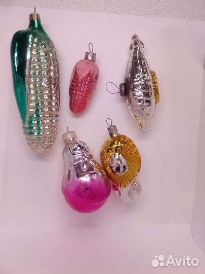 Ёлочные игрушки времен СССР