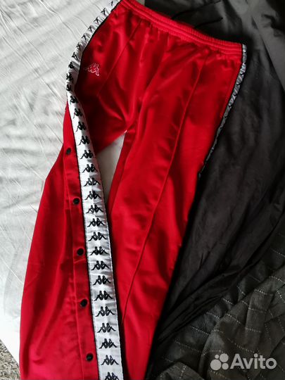 Kappa винтажные штаны клеш на клёпках