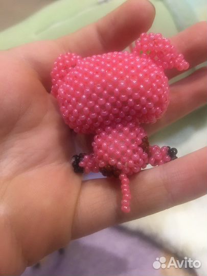 Хрюшка из бисера