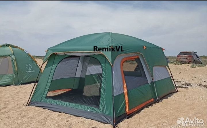 Палатка 2х слойная 8 местная 2 команаты 096