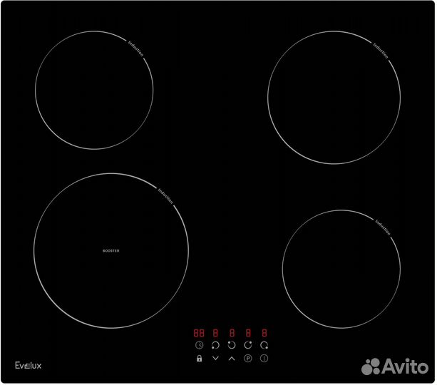 Варочная панель индукционная Evelux HEI 641 W