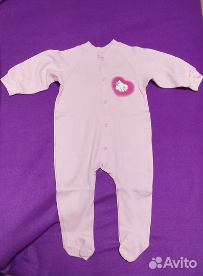 Новые слипы на девочку пакетом 80 р-р