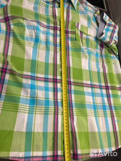 Рубашка в клетку женская 54