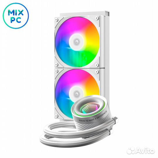 Система жидкостного охлаждения ID-Cooling FX240 INF White