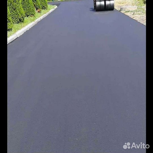 Асфальтирование дорог укладка асфальтовая крошка