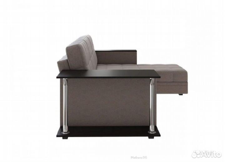 Диван угловой Атлант со столиком рогожка Нептун 54