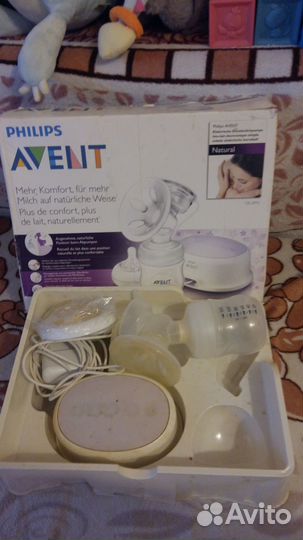 Молокоотсос avent электрический