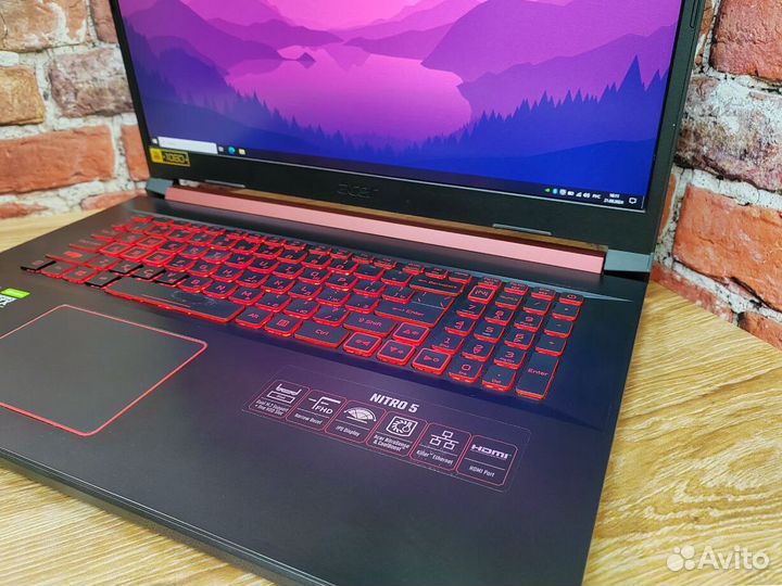 Acer Nitro 5 FullHD 17 дюймов Ноутбук Игровой