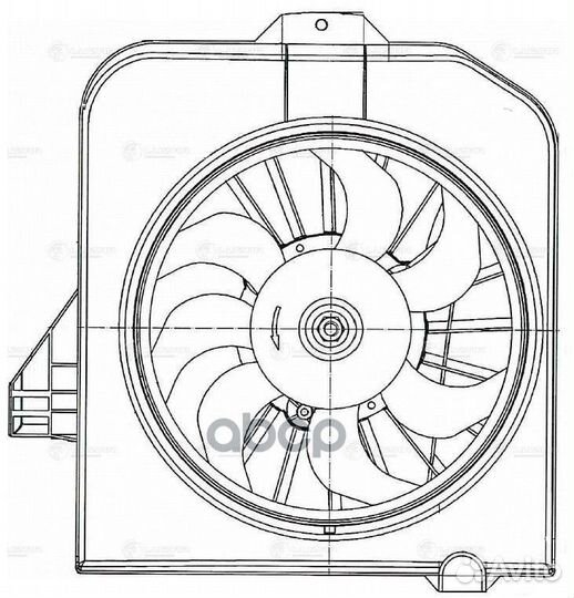 Электровентилятор охлаждения LFK0348 luzar
