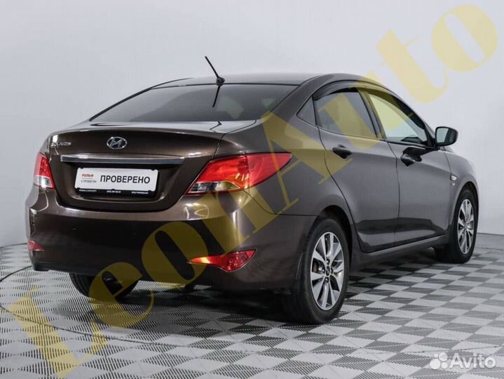 Крышка багажника Hyundai Solaris 1 10-17 кофейная