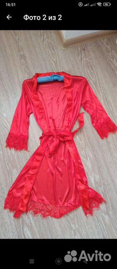 Халат Атласный Эротический