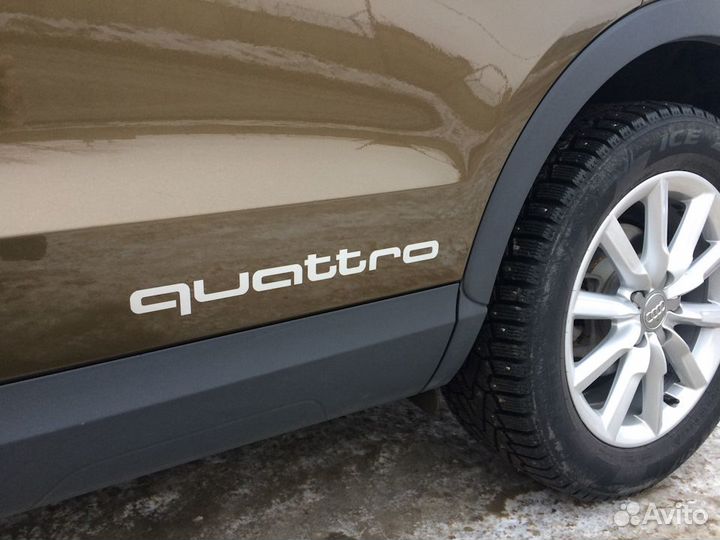 Наклейки Audi quattro на низ дверей