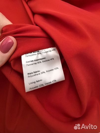 Платье красное кожаное Anna Pekun 42