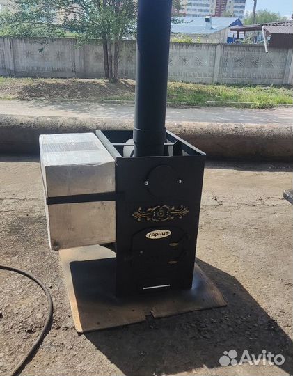 Банная печь Эконом 700 мм с выносом 820x430x750