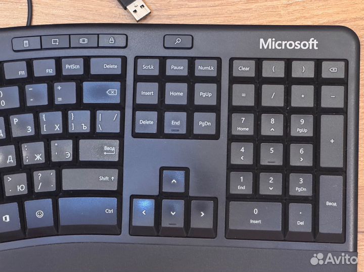 Эргономичная клавиатура Microsoft