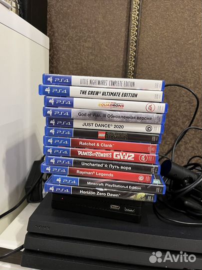 Sony playstation 4 pro с vr и играми