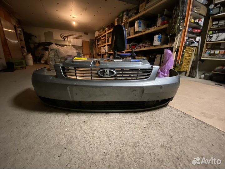 Передний бампер на priora 1