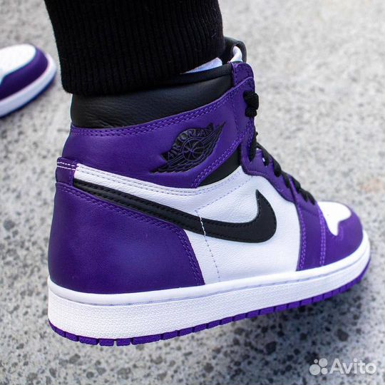 Кроссовки Air Jordan 1 Court Purple (36-45)